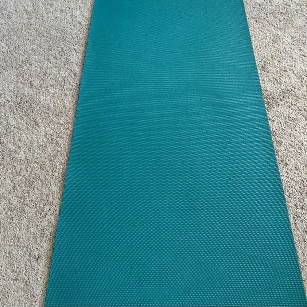 Rare color Gaiam Premium Yoga Mat Green Double Sided Tree floral thick‎